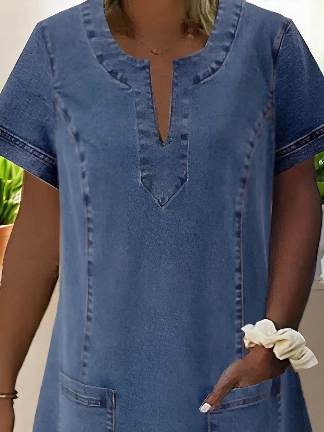 Sky | Abito in Denim con Tasche