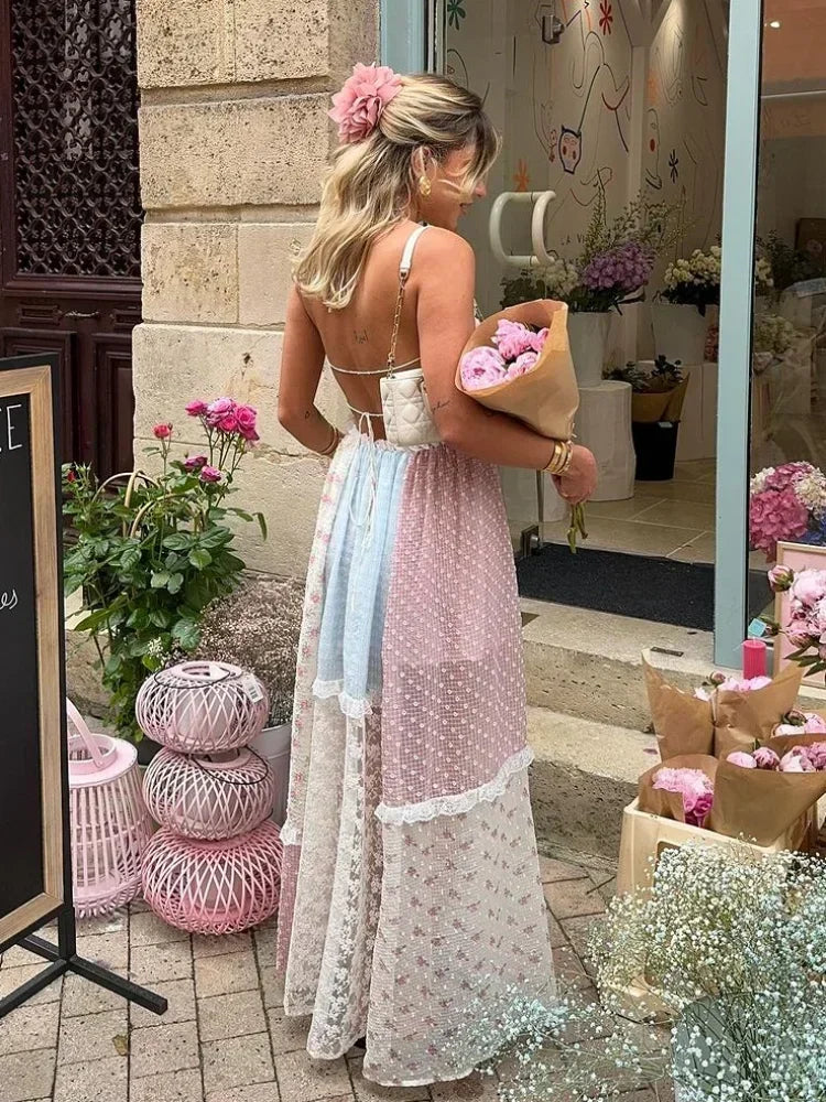 Abito estivo patchwork Isabella da donna - Maria Milano