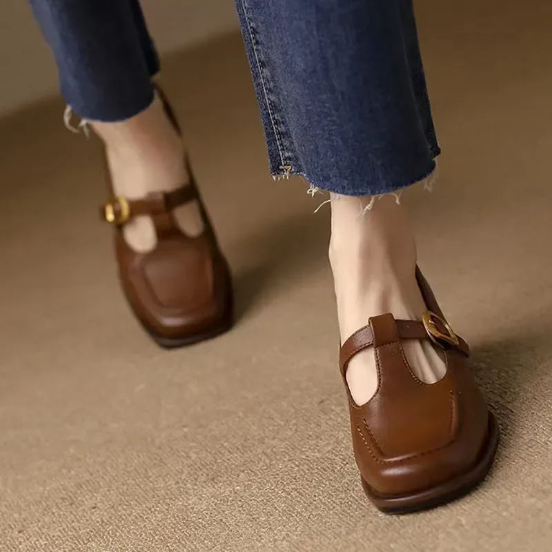 Selvana | Scarpe Eleganti con Cinturino a T