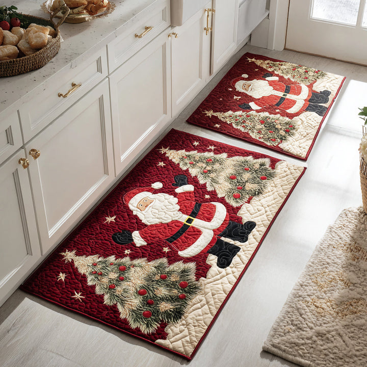 Tappeto da cucina antiscivolo natalizio con Babbo Natale NCU0DV8496