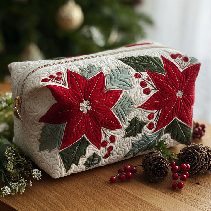 Borsa per trucco trapuntata Scarlet Bloom NCU0PT9275