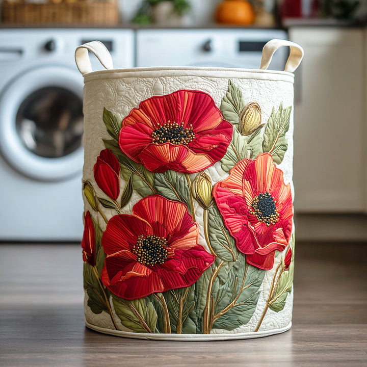 Cesto della Biancheria Trapuntato Scarlet Poppy Dream NCU0NTD458