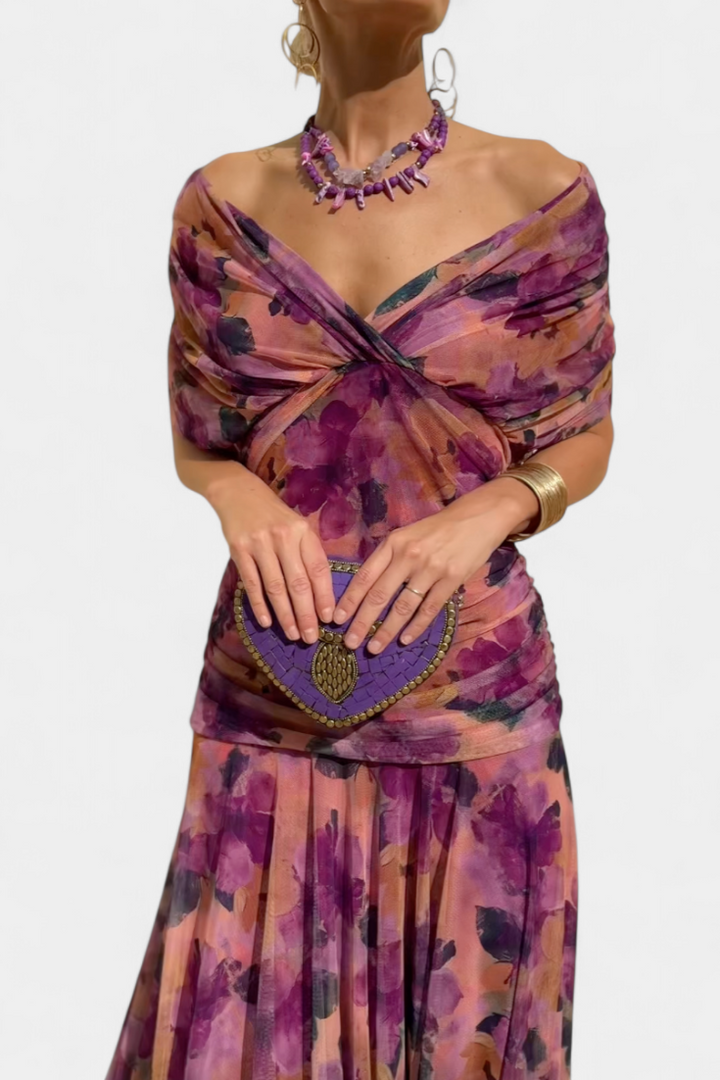 LOWENNA | ABITO ELEGANTE A SPALLE SCOPERTE