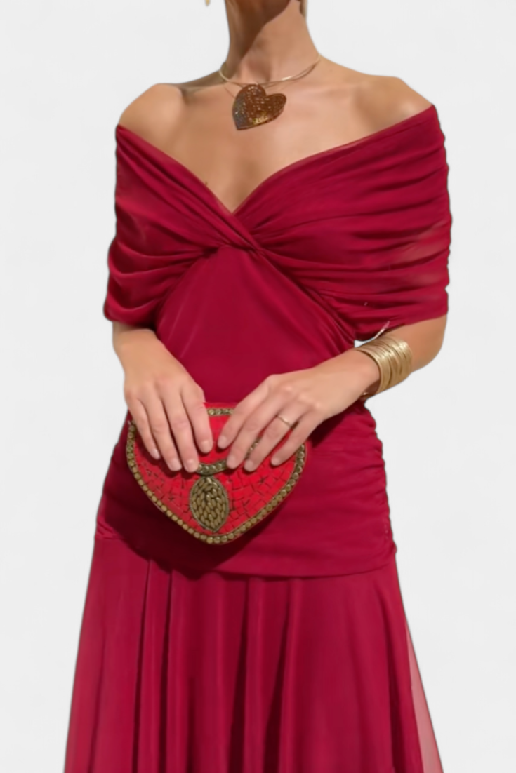 LOWENNA | ABITO ELEGANTE A SPALLE SCOPERTE
