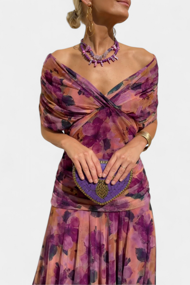 LOWENNA | ABITO ELEGANTE A SPALLE SCOPERTE