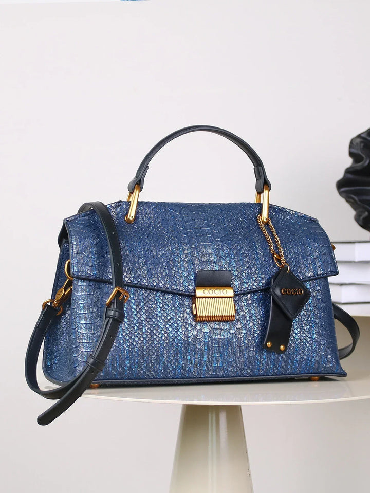 SELENE | BORSA IN PELLE DI PITONE