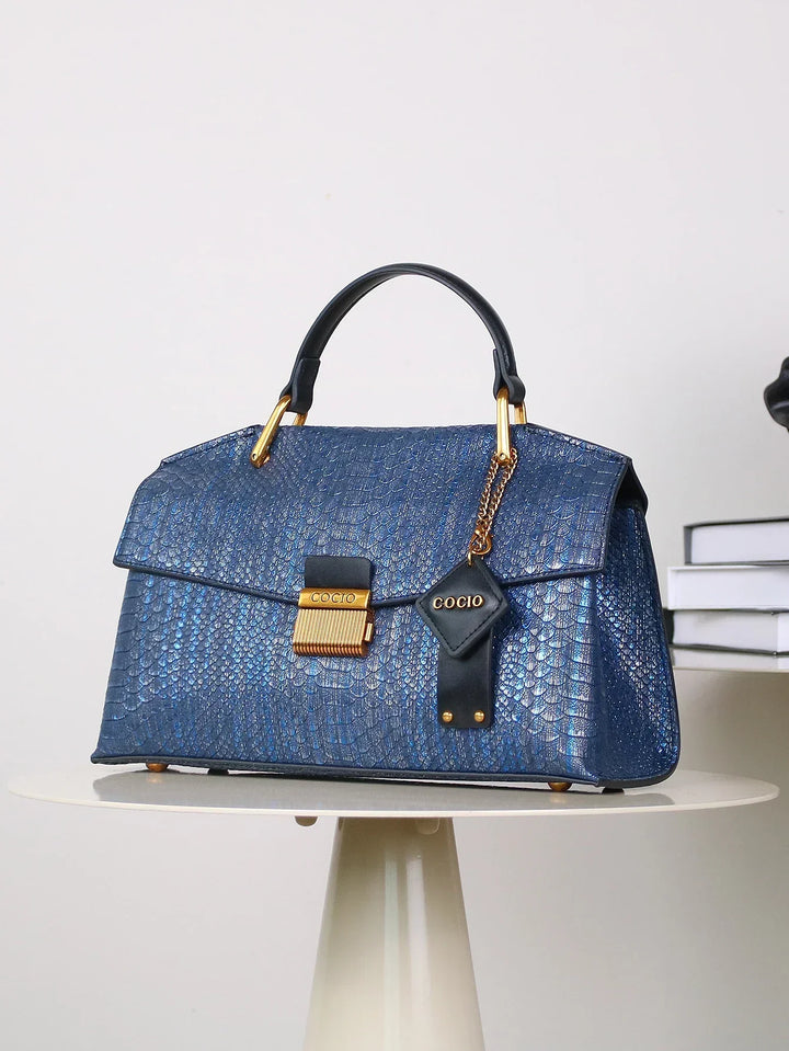 SELENE | BORSA IN PELLE DI PITONE