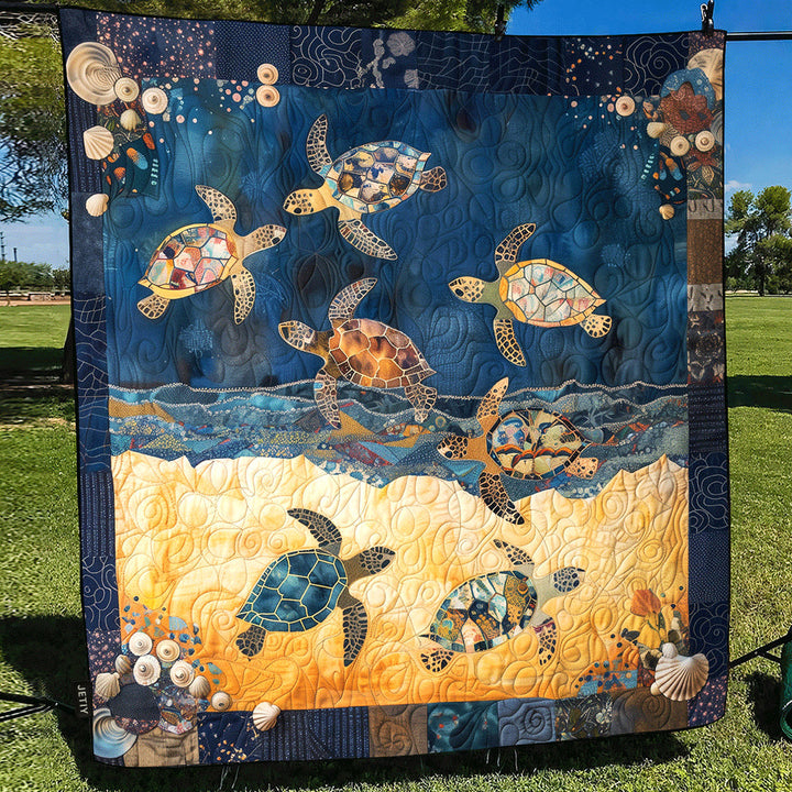 Coperta Trapuntata Sea Turtle Mingle NCU0TH1180