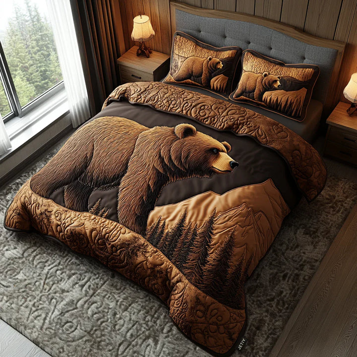 Coperta per letto trapuntata 3 pezzi - Sentieri Selvaggi