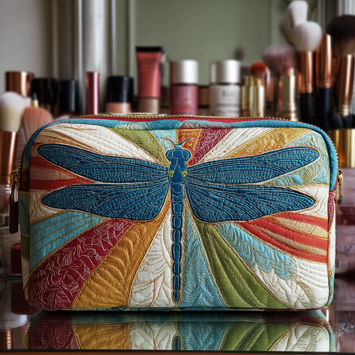 Borsa per Trucco Trapuntata Libellula Splendente NCU0DK10231
