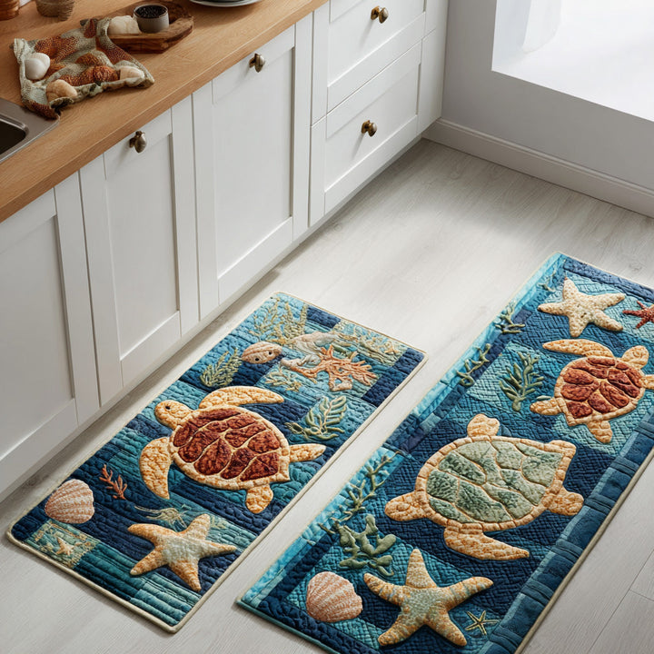 Tappeto da cucina antiscivolo con riva del mare tranquilla NCU0TD1441