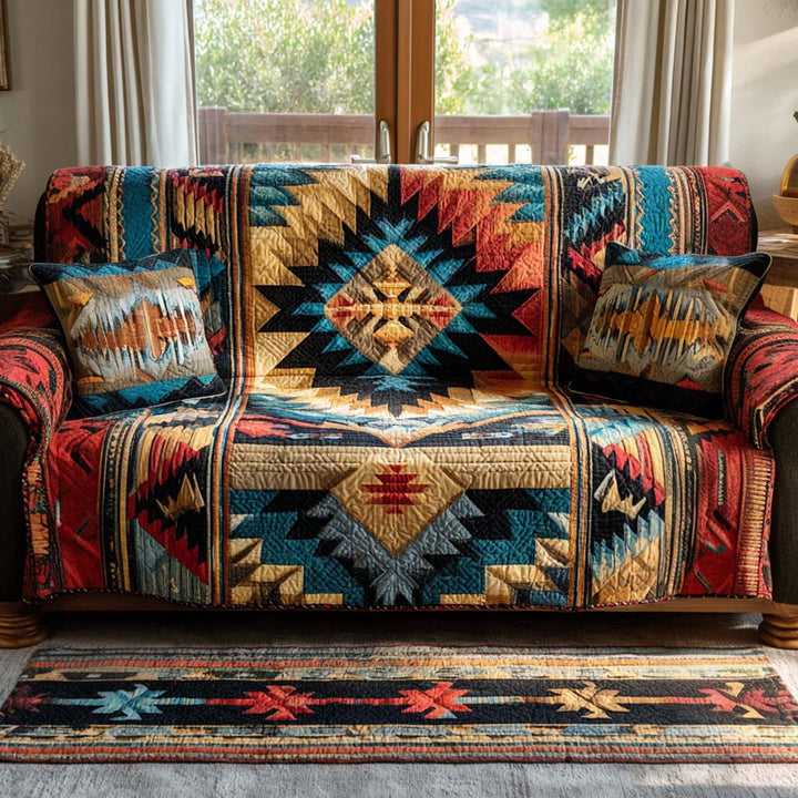 Copertura per Divano Trapuntata Southwestern Starburst NCU0XD1830