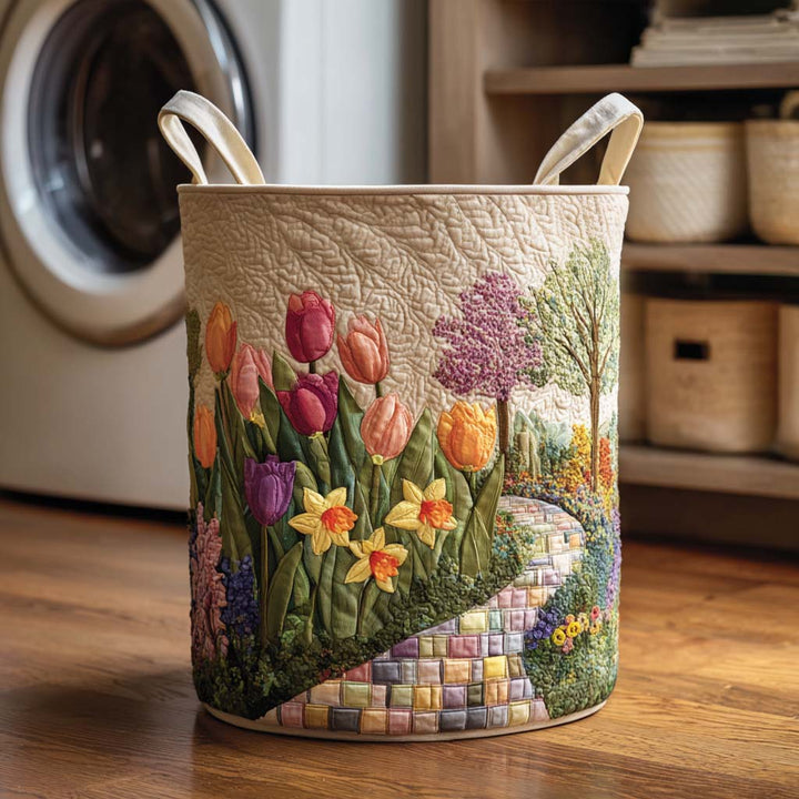 Cesto da lavanderia trapuntato Spring Meadow NCU0NTD092