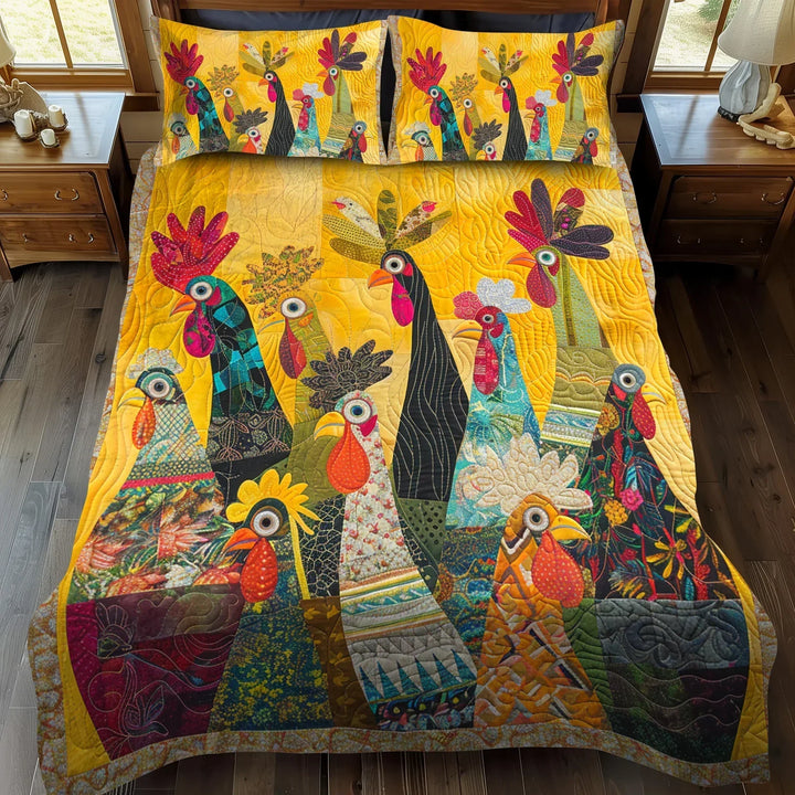 Copri letto 3 pezzi - Galli all&