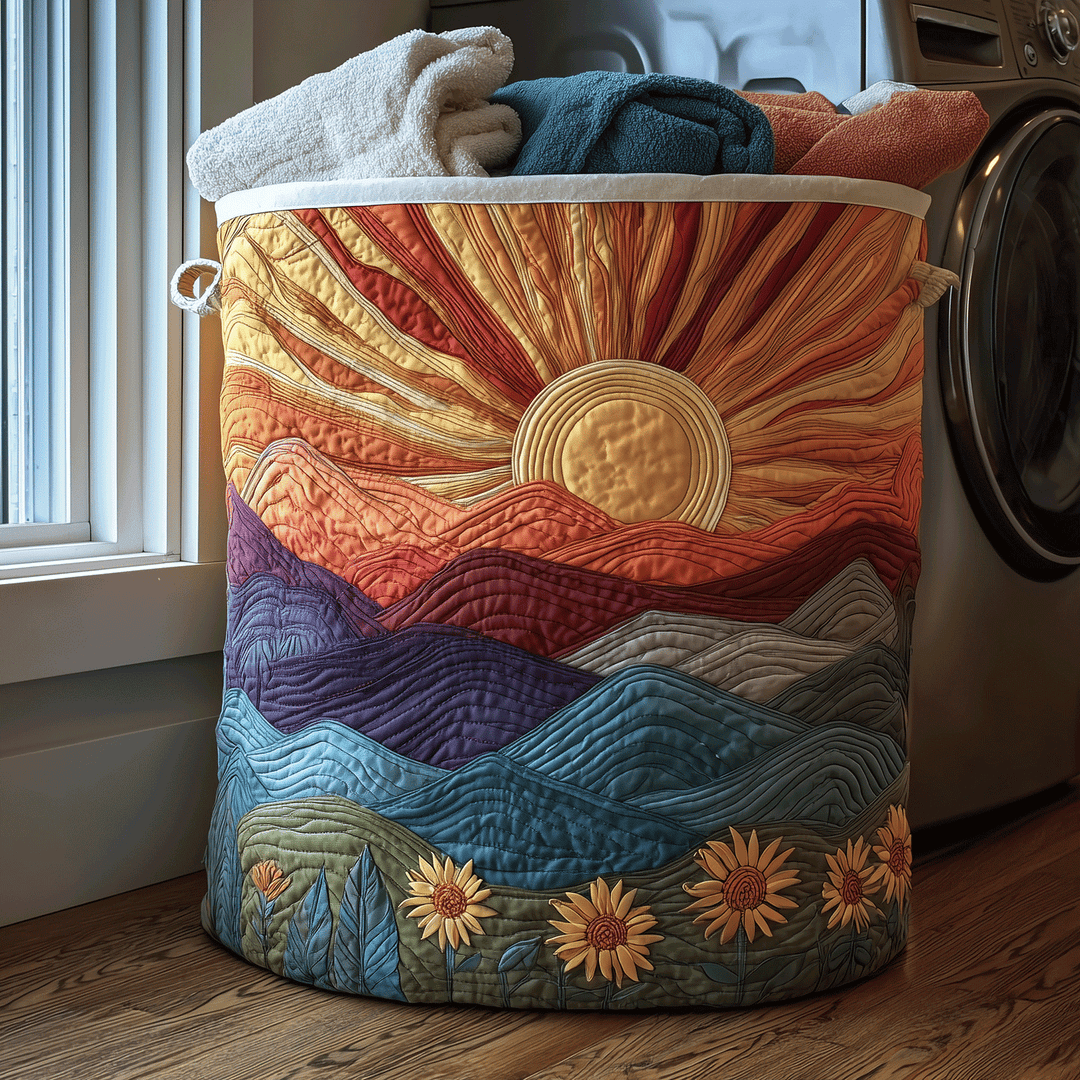 Cesto per la Lavanderia Trapuntato Sunrise Meadow NCU0TH2926