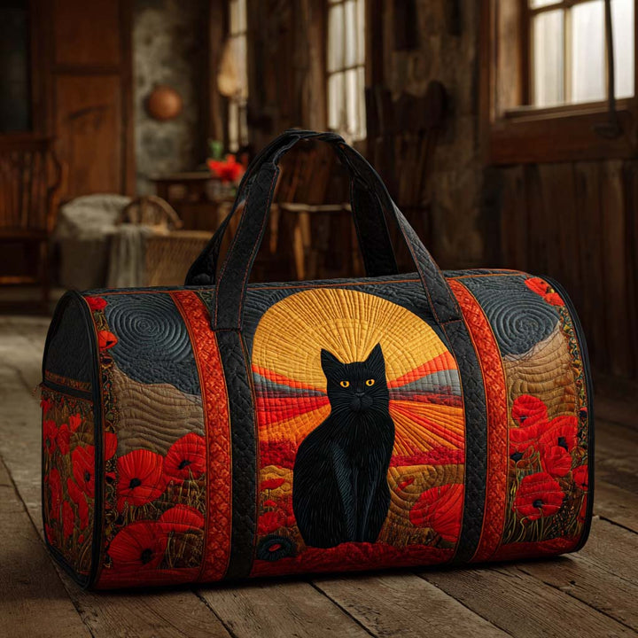 Borsa da viaggio trapuntata per gatti al tramonto NCU0XD399