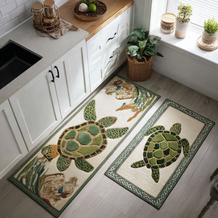 Tappeto da cucina antiscivolo con barriera corallina NCU0PT10168