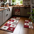 Tappeto da cucina antiscivolo con impronte di zampa NCU0NT11398