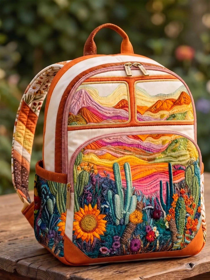 Zaino Trapuntato con Cactus del Deserto da donna – vista del prodotto