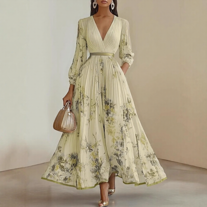 ROWELLA | ABITO MAXI PLISSETTATO ELEGANTE