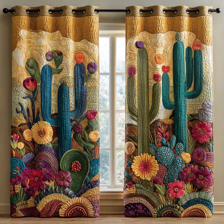 Tende Trapuntate Cactus Teal NCU0XD2003