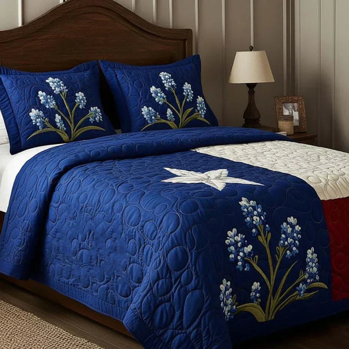 Set di biancheria da letto trapuntato 3 pezzi - Orgoglio del Texas