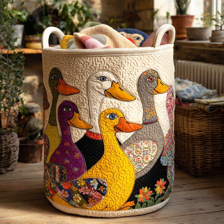 Il Cestino da Lavanderia Trapuntato Quirky Quack NCU0PTT874