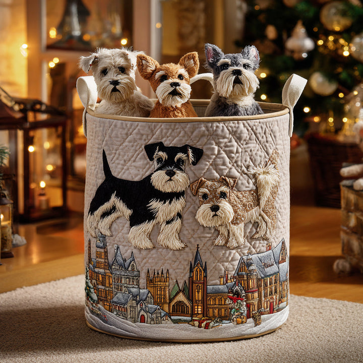 Il Cesto della Biancheria Quilted Schnauzer Soul NCU0DV1094
