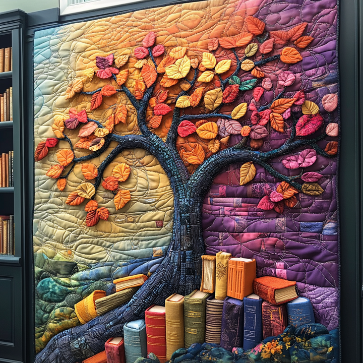 Coperta Trapuntata Albero Di Libri NCU0DV1175
