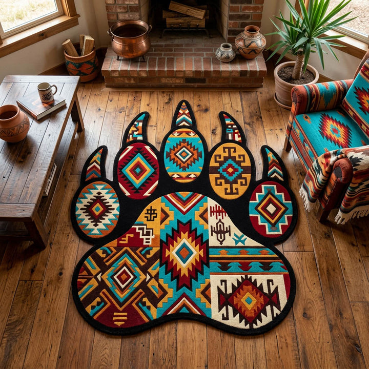 Tappeto Area Personalizzato Forma Tribal Paw NCU0TD2623