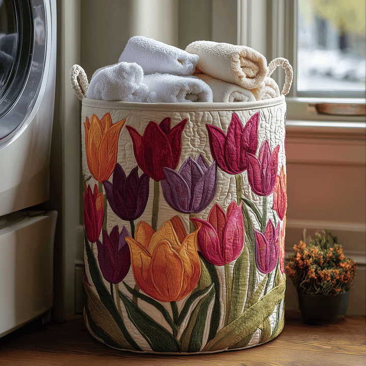 Cesto da Lavanderia Trapuntato Tulip Joy NCU0TH2905