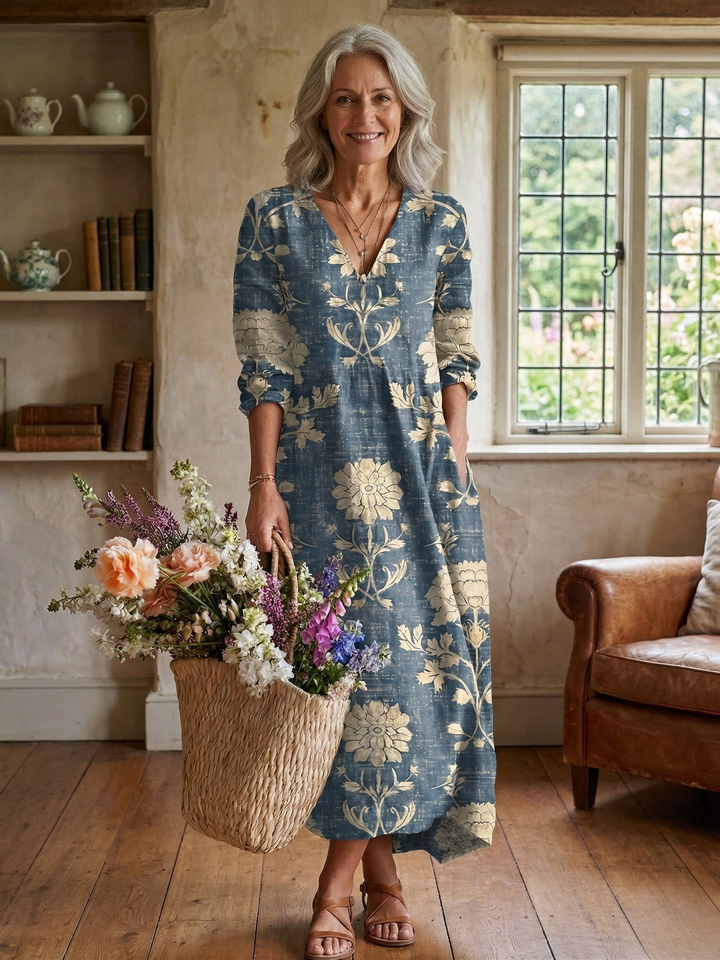 Karin | Abito Boho Comodo da Giorno - Maria Milano