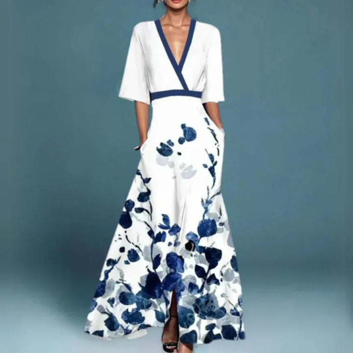 Sophia | Abito Elegante da Sera con Motivo Floreale