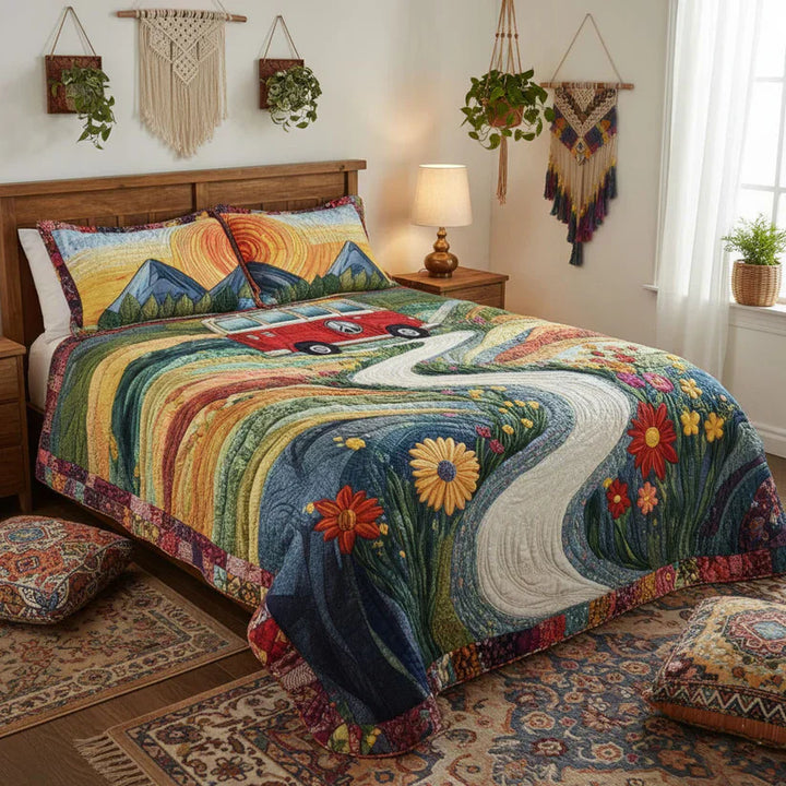 Set di copriletto 3 pezzi - Vintage Viaggio