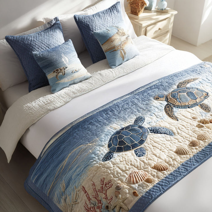 Runner per Letto Trapuntato Waterway Wanderer NCU0PT8101