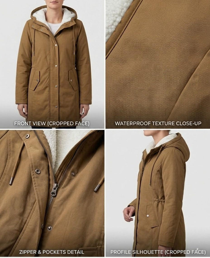 Matilda - cappotto impermeabile con cappuccio da donna