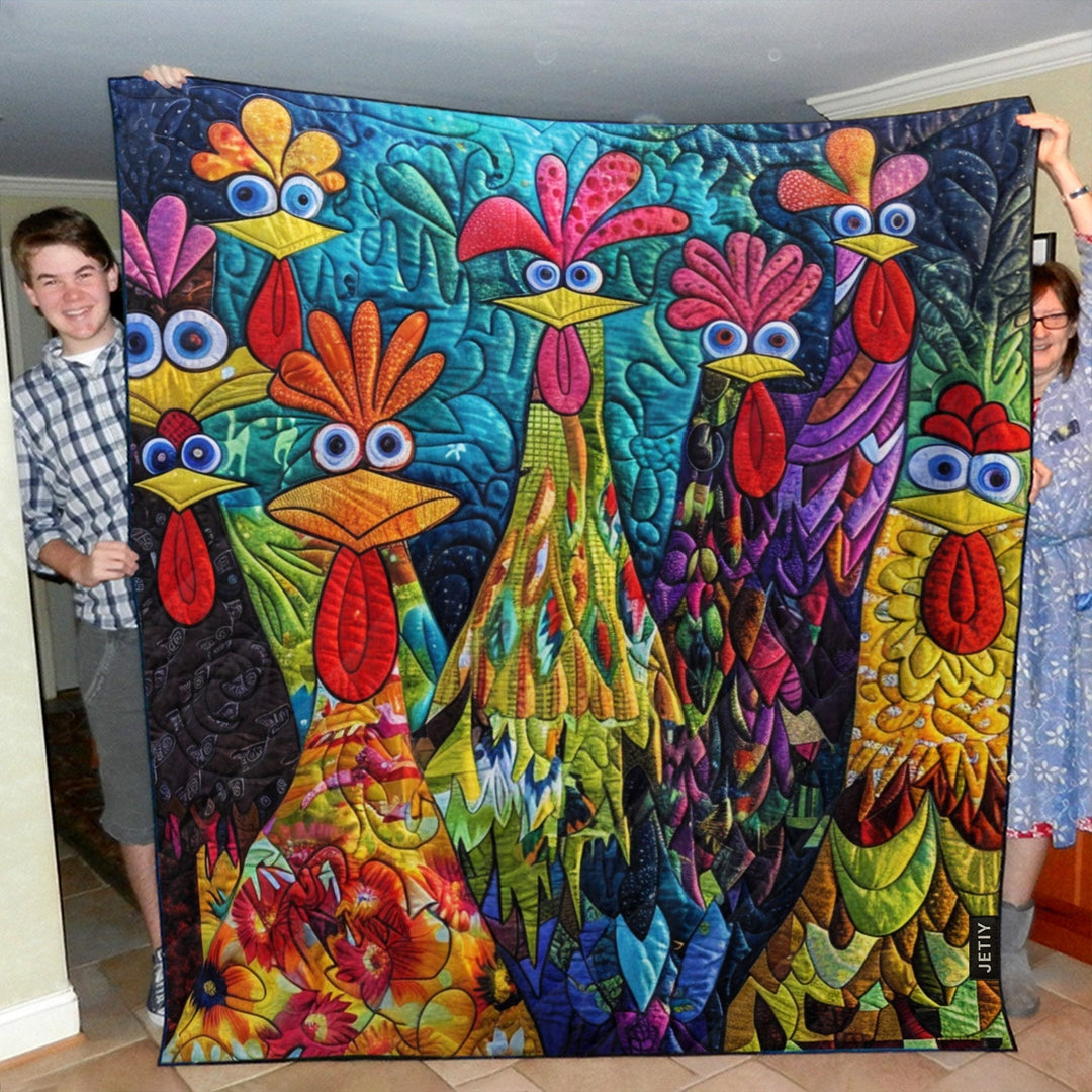 Coperte Trapuntate di Galline Fantasiose NCU0PT040