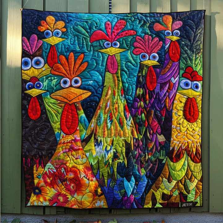 Coperte Trapuntate di Galline Fantasiose NCU0PT040