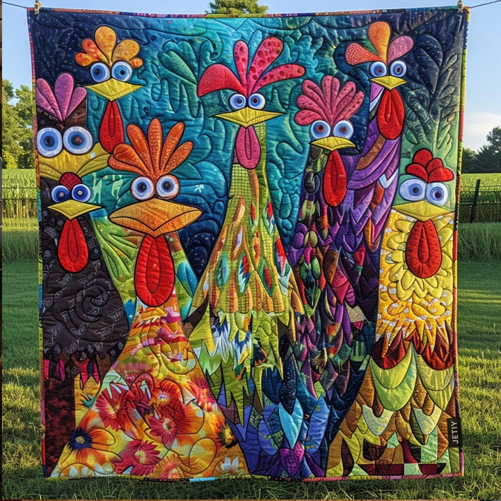 Coperte Trapuntate di Galline Fantasiose NCU0PT040