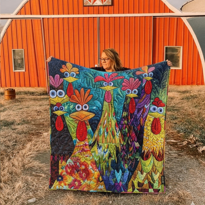 Coperte Trapuntate di Galline Fantasiose NCU0PT040
