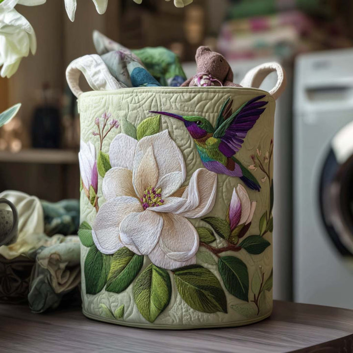 Cesto della Biancheria Quilted Volo di Colibrì NCU0NNT1422