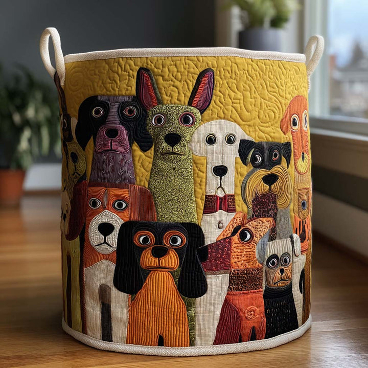 Cesto da Lavanderia Trapuntato Whimsy Woofs NCU0PTT1468