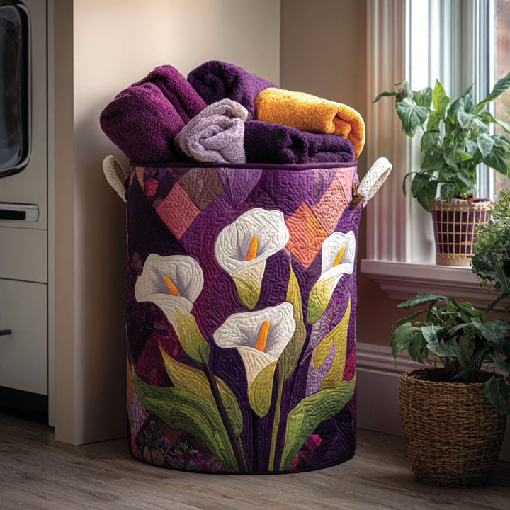 Cesto per la Biancheria Trapuntato "Whispering Lilies" NCU0PTT941