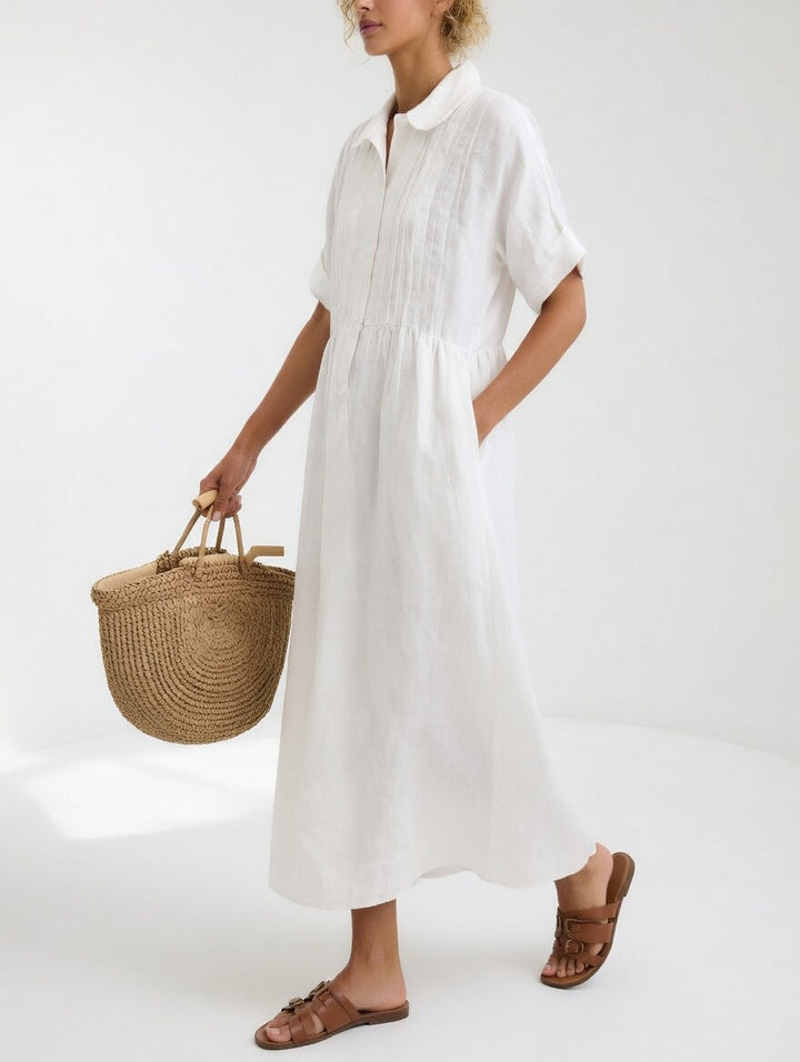 Lysandra | Abito Camicia Lungo in Cotone