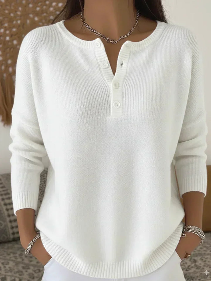 Ernesta | Maglione Henley in Maglia Morbida
