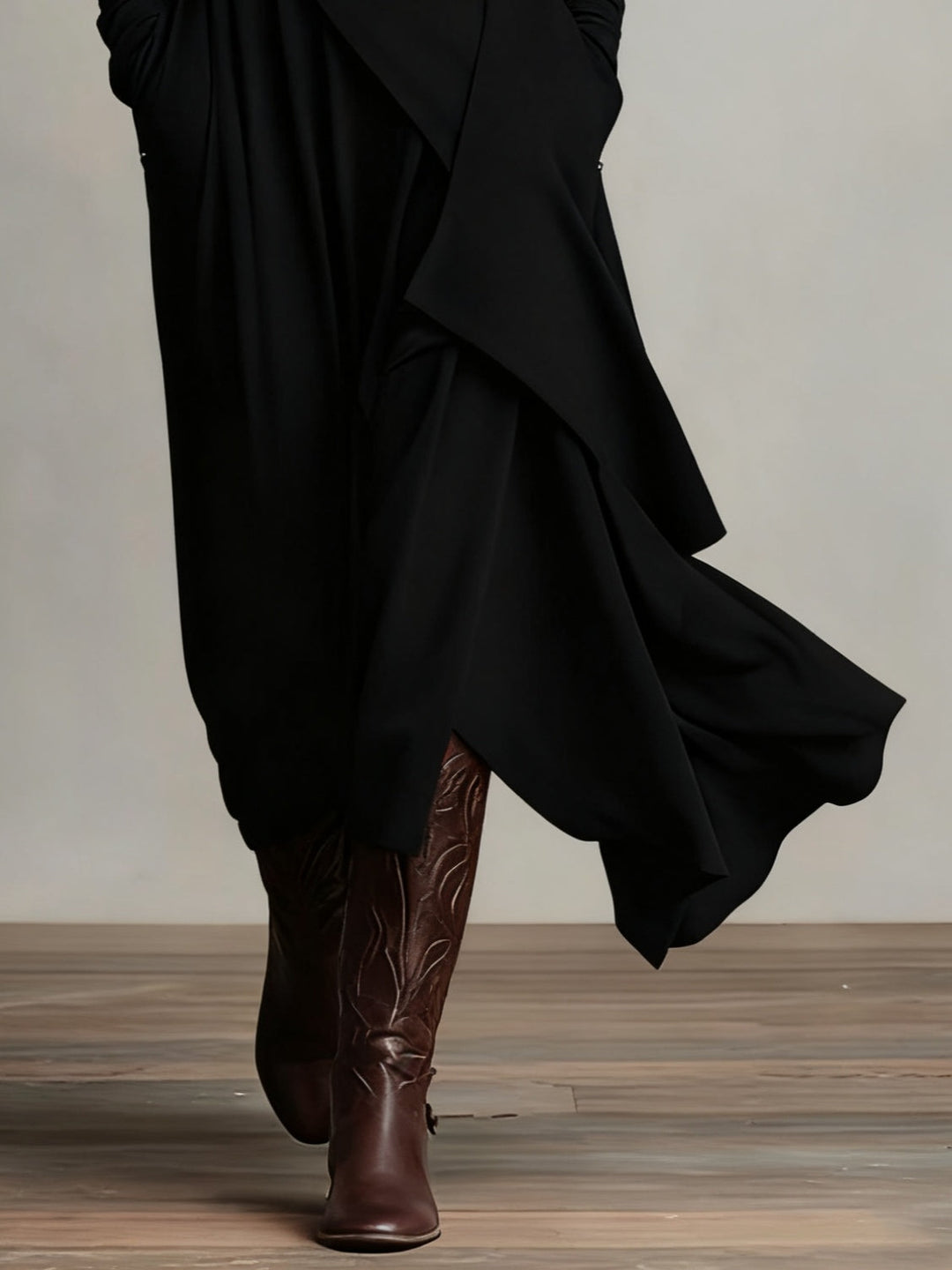 Genevieve | Abito Maxi a Collo Alto
