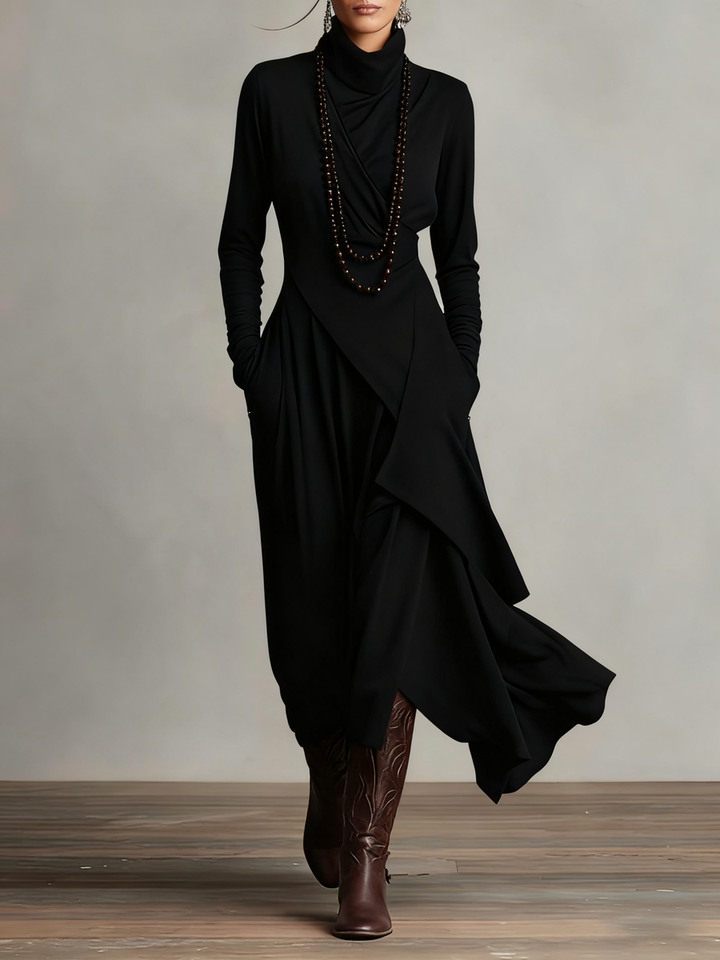 LIORAH | ABITO MAXI DRAPPEGGIATO