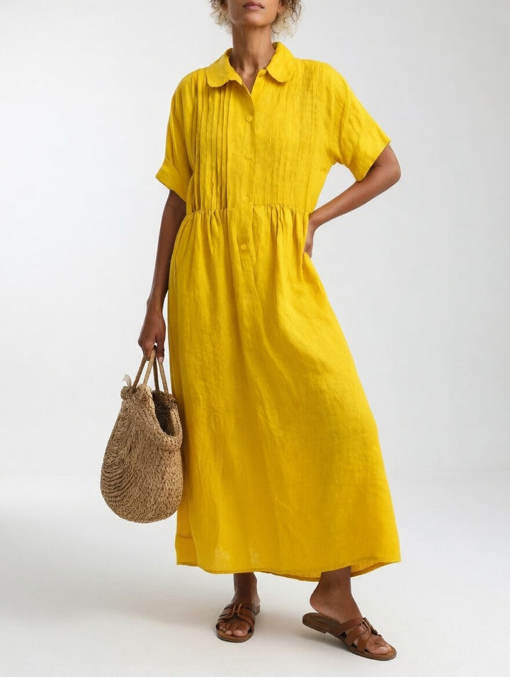 Lysandra | Abito Camicia Lungo in Cotone