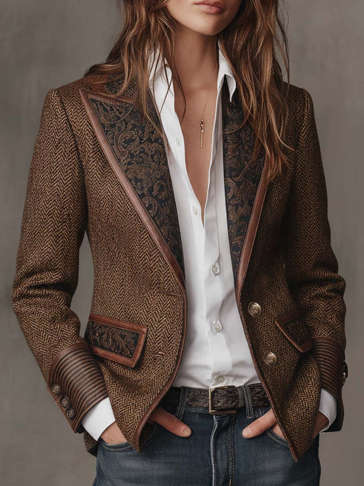 Arabella | Blazer spigato a pannelli da donna - vista 1