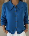 Velia | Cardigan Morbido con Collo a Camicia